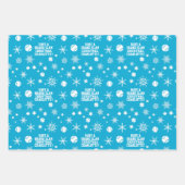 🎄 Smashing Weihnachten 🎾 Tennismuster, angepasst Geschenkpapier Set (Vorderseite 3)