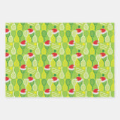 🎄 Smashing Weihnachten 🎾 Tennismuster, angepasst Geschenkpapier Set (Vorderseite)