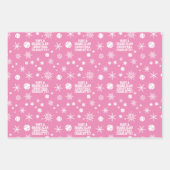 🎄 Smashing Weihnachten 🎾 Tennismuster, angepasst Geschenkpapier Set (Vorderseite 3)