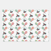 🎄 Smashing Weihnachten 🎾 Tennismuster, angepasst Geschenkpapier Set (Vorderseite 2)