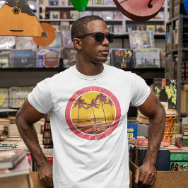 Smathers Beach Key West Florida Vintag Sunset T-Shirt