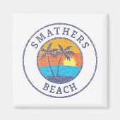 Smathers Beach, Key West verblasste Klassik Magnet (Vorne)
