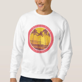 Smathers Beach Key West Vintag Beach Sunrise Surf Sweatshirt