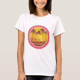 Smathers Beach Key West Vintag Beach Sunrise Surf T-Shirt