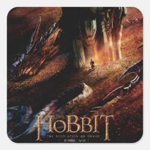 SMAUG™ Encircles BILBO BAGGINS™ Quadratischer Aufkleber