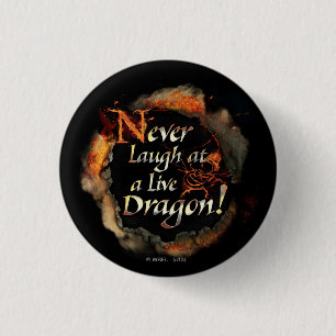 SMAUG™ - Logo-Grafik niemals lachen Button