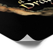 SMAUG™ - Logo-Grafik niemals lachen Poster (Ecke)