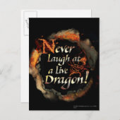 SMAUG™ - Logo-Grafik niemals lachen Postkarte (Vorne/Hinten)