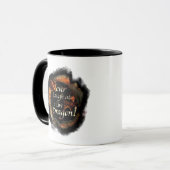 SMAUG™ - Logo-Grafik niemals lachen Tasse (Vorderseite Links)
