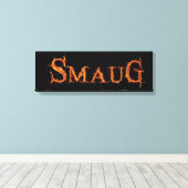 SMAUG™ Name Graphic Leinwanddruck (Insitu (Holzboden))