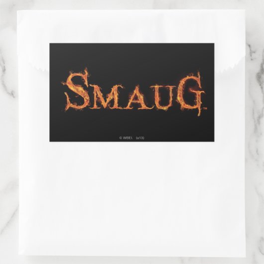 SMAUG™ Name Graphic Rechteckiger Aufkleber (Tasche)