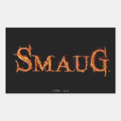 SMAUG™ Name Graphic Rechteckiger Aufkleber (Vorderseite)
