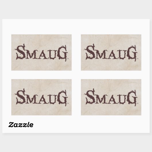 SMAUG™ Name Rechteckiger Aufkleber (Blatt)