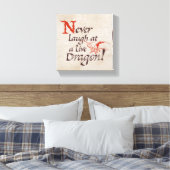 SMAUG™ - Never Laugh At A Live Dragon Leinwanddruck (Insitu (Schlafzimmer))