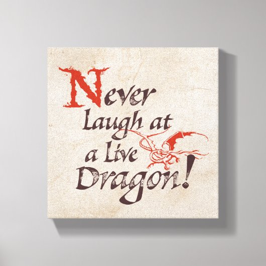 SMAUG™ - Never Laugh At A Live Dragon Leinwanddruck (Vorderseite)