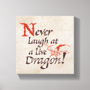 SMAUG™ - Never Laugh At A Live Dragon Leinwanddruck