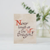 SMAUG™ - Never Laugh At A Live Dragon Postkarte (Stehend Vorderseite)