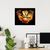 SMAUG™ Over Laketown Poster (Heimbüro)