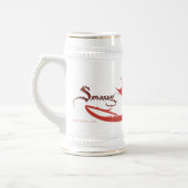 SMAUG™ Silhouette und Name Bierglas (Links)