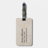 SMAUG™ Silhouette und Name Gepäckanhänger (Rückseite vertikal)