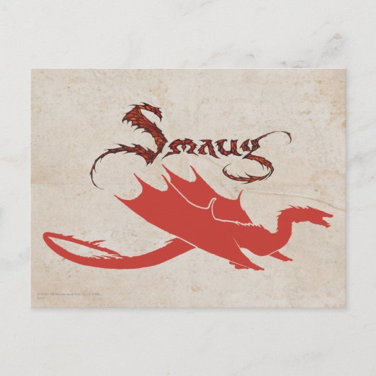 SMAUG™ Silhouette und Name Postkarte (Vorderseite)