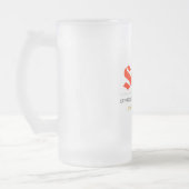 Smaulgld mattierte Bier-Tasse Mattglas Bierglas (Links)
