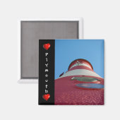 Smeaton Tower, Plymouth Hoe Magnet (Vorderseite/Rückseite)