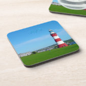 Smeaton Tower, The Hoe, Plymouth Getränkeuntersetzer (Linke Seite)