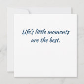 Smell the Flowers Karte (Rückseite)