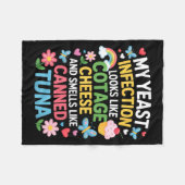 Smells Like Canned Tuna Inappropriate Humor Saying Fleecedecke (Vorderseite (Horizontal))