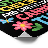 Smells Like Canned Tuna Inappropriate Humor Saying Poster (Ecke)