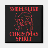 Smells Like Christmas Srit Santa Claus Xmas T Shir Magnet (Vorne)