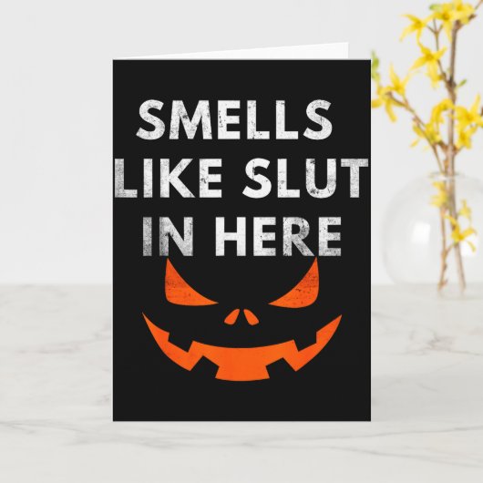 Smells Like In Here, Offensive Humor, Funny Hallow Karte (Gelbe Blume)