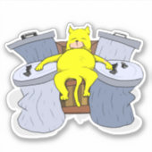 Smelly Cat King Aufkleber (Vorderseite)