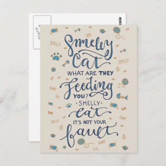 Smelly Cat Postcard Postkarte (Vorne/Hinten)