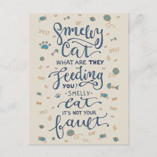 Smelly Cat Postcard Postkarte