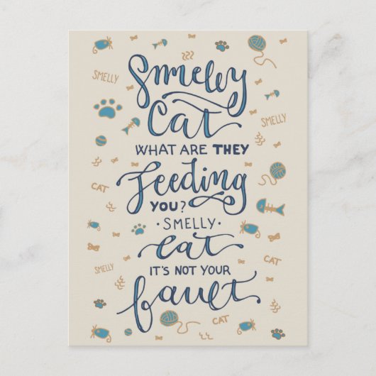 Smelly Cat Postcard Postkarte (Vorderseite)
