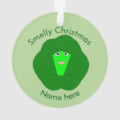Smelly Christmas Brussels Sprout Acrylic Ornament (Rückseite)