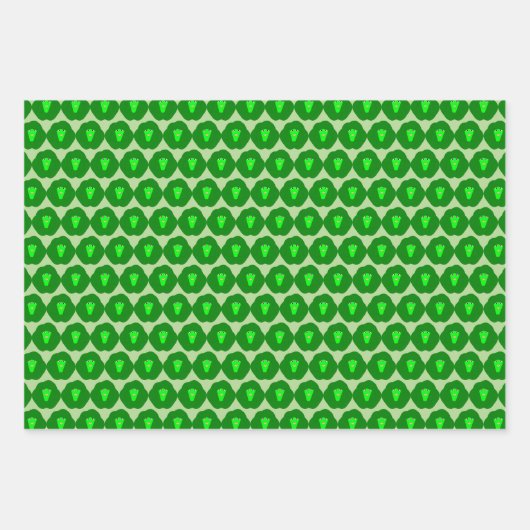 Smelly Christmas Brussels Sprout Custom Geschenkpapier Set (Vorderseite 3)