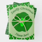Smelly Christmas Brussels Sprout Custom Geschenkpapier Set (Beispiel)