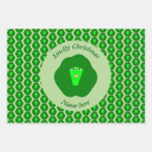Smelly Christmas Brussels Sprout Custom Geschenkpapier Set (Vorderseite)