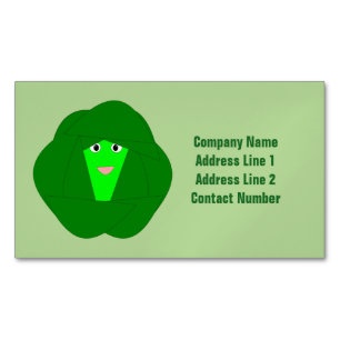 Smelly Christmas Brussels Sprout Custom Magnetische Visitenkarte