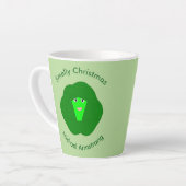 Smelly Christmas Brussels Sprout Custom Milchtasse (Linke Ecke)