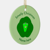 Smelly Christmas Brussels Sprout Custom Ornament (Rechts)