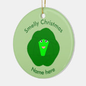 Smelly Christmas Brussels Sprout Custom Ornament (Links)