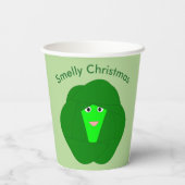 Smelly Christmas Brussels Sprout Custom Pappbecher (Rückseite)
