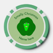 Smelly Christmas Brussels Sprout Custom Pokerchips (Rückseite)
