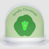 Smelly Christmas Brussels Sprout Custom Schneekugeln (Vorderseite)