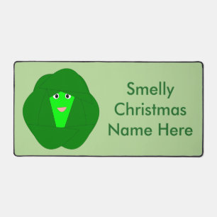 Smelly Christmas Brussels Sprout Custom Schreibtischunterlage