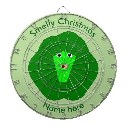 Smelly Christmas Brussels Sprout Dart Board Dartscheibe (vorne)